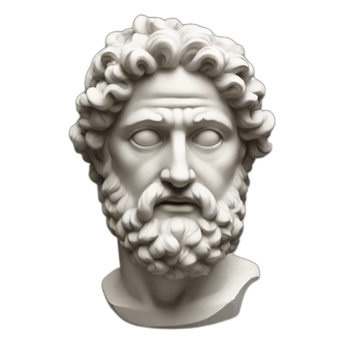 greek sculpture sticker
