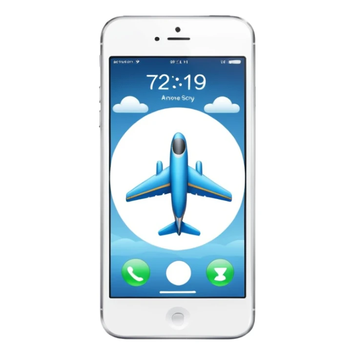 Aeroplane Mode for iPhone  sticker
