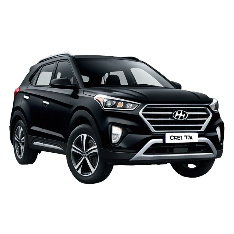 hyundai creta car black sticker
