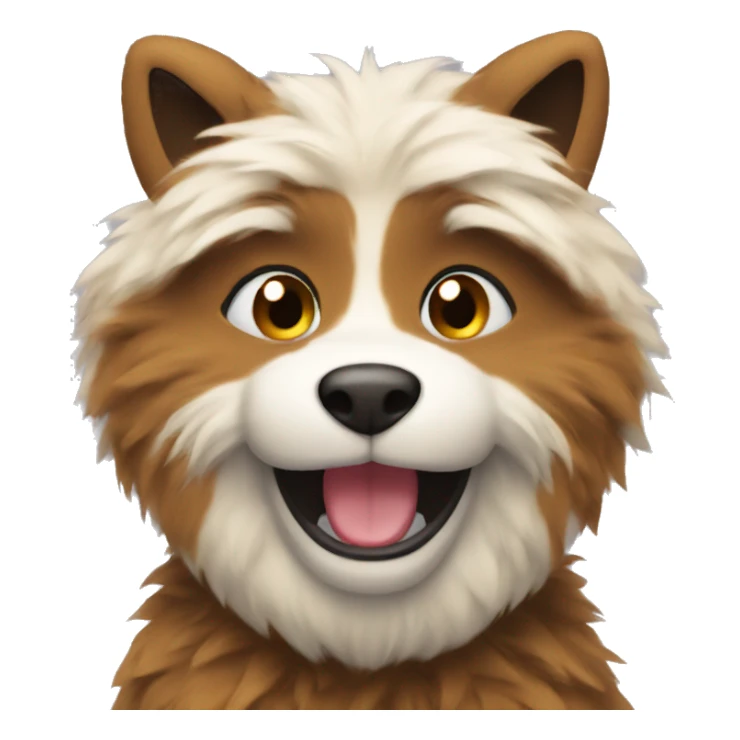 emoji fur smiling sticker