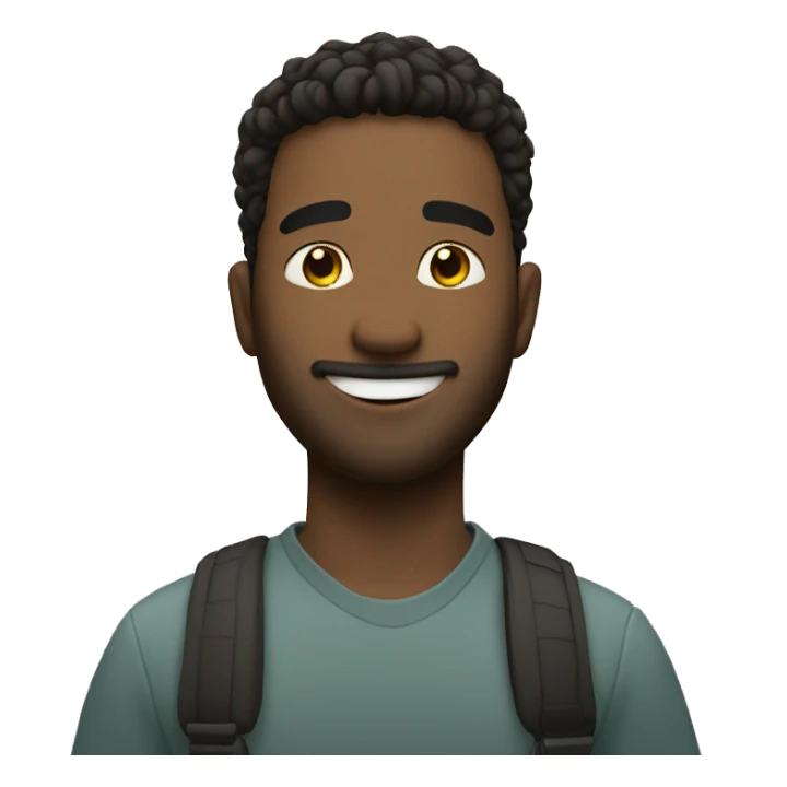 an outcoust smp member smiling sticker