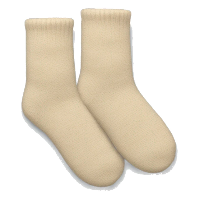 Two beige home socks sticker