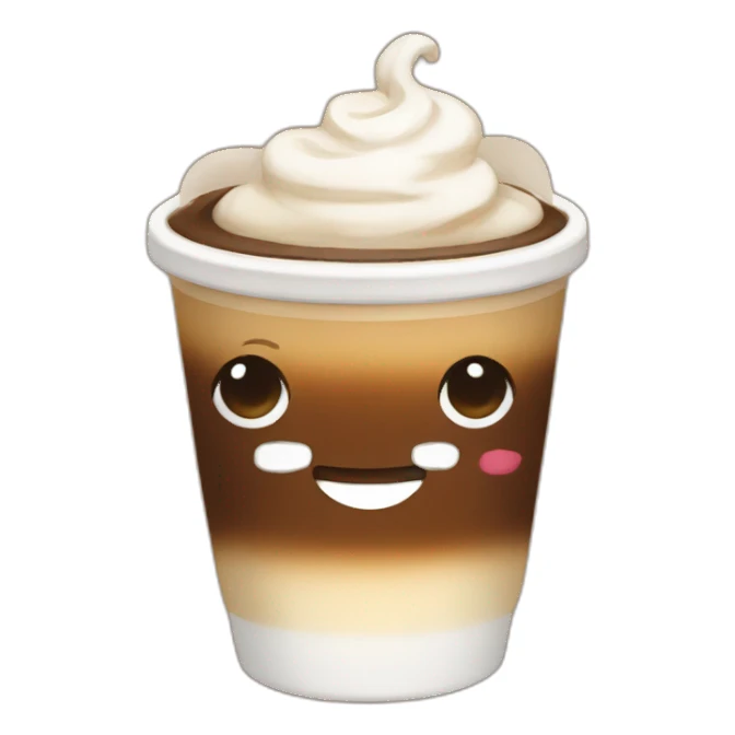 kawaii coffee sticker