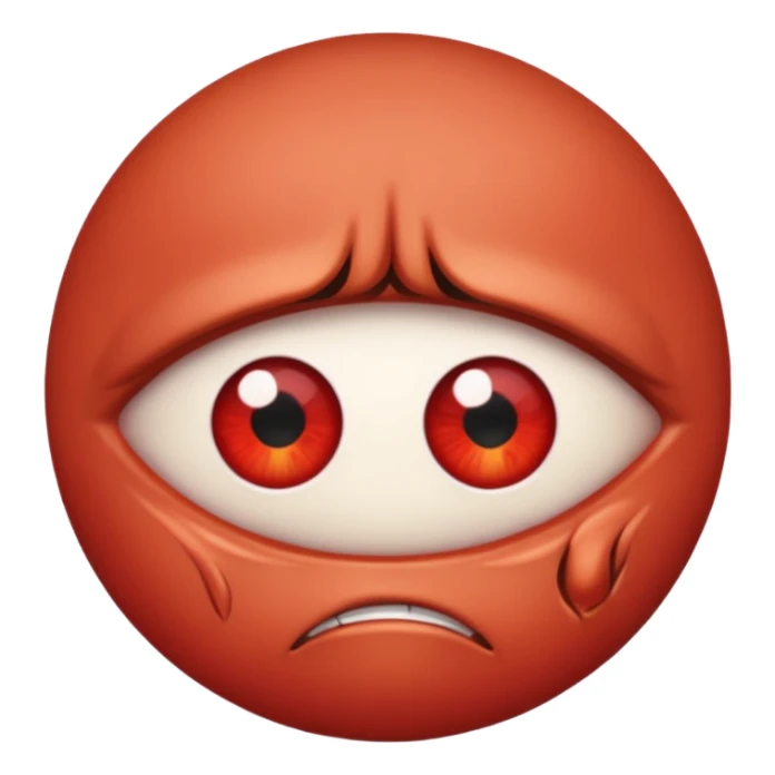 Angry only eye sticker