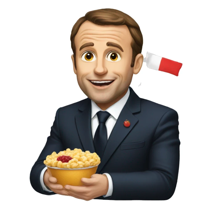 macron eat sticker