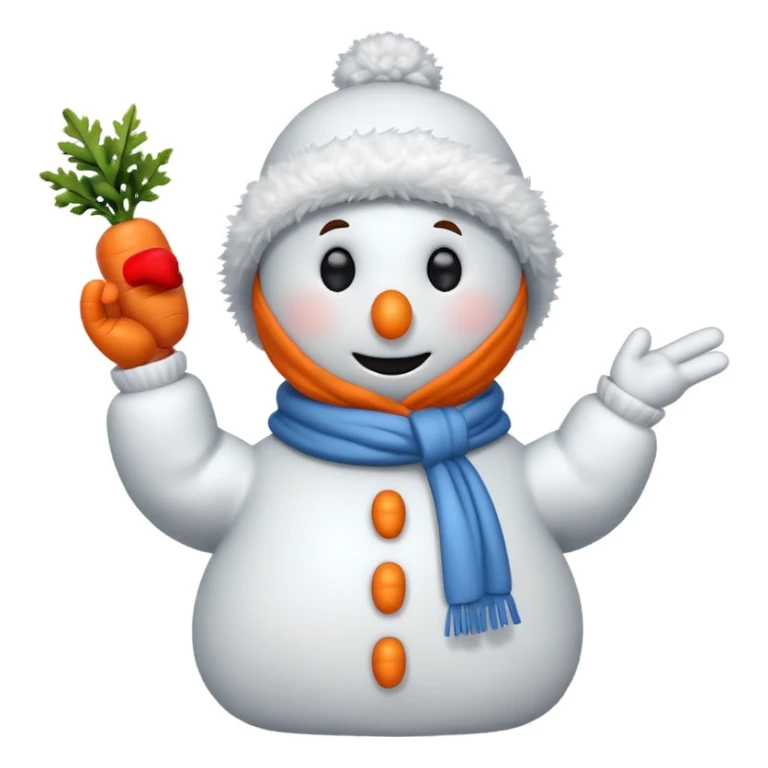 snowman scientist flipping me off sticker