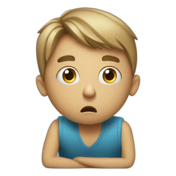 Terrified student learning stressed out for exam sticker