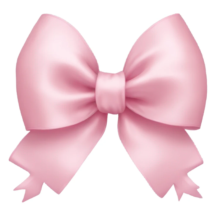 light pink ribbon bow sticker