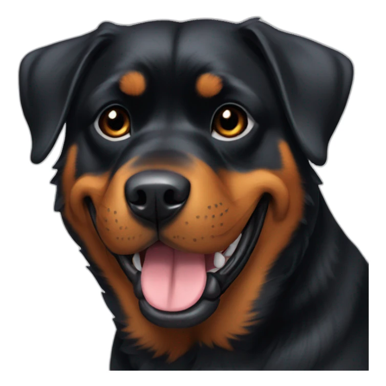 Rottweiler-happy sticker