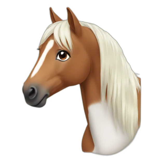 pregnant horse sticker
