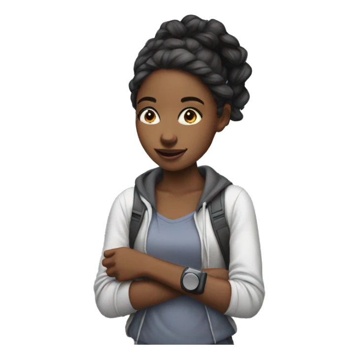 Girl with iPods sticker