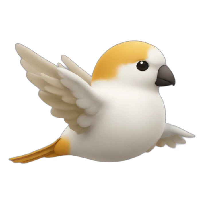 Pica pau en vuelo sticker