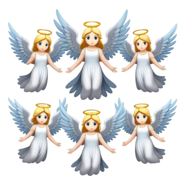 6 winged seraphim sticker