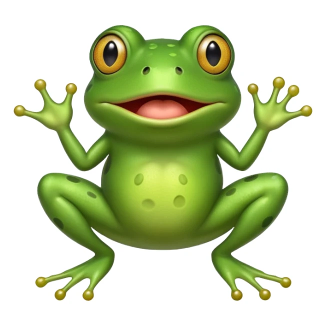 Frog farting sticker