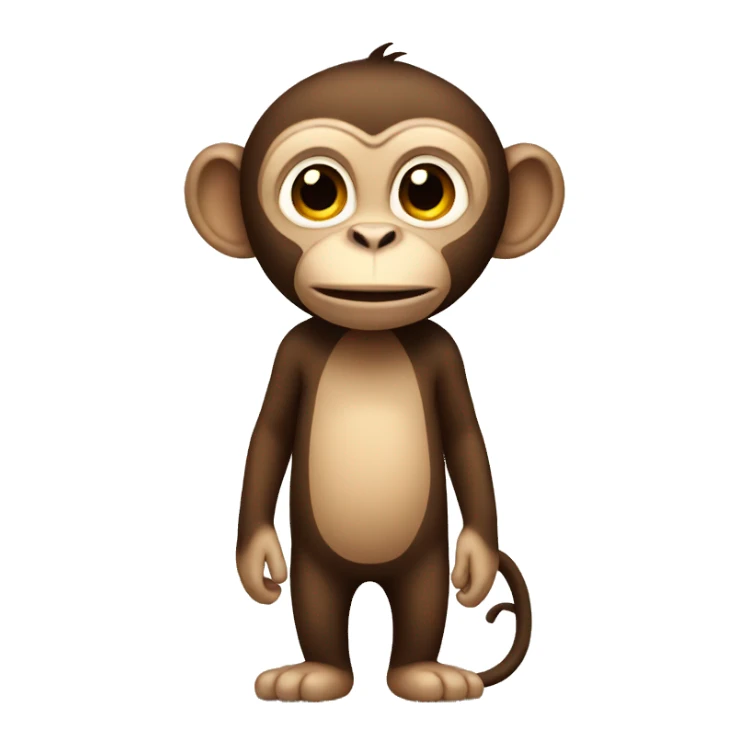 tall monkey sticker