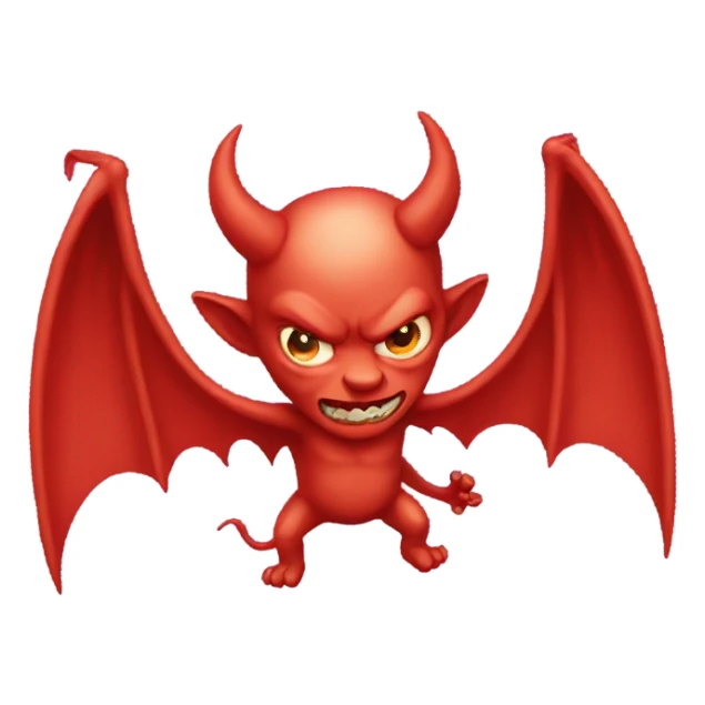  winged devil  sticker
