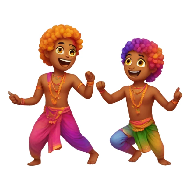 Celebrating Holi sticker