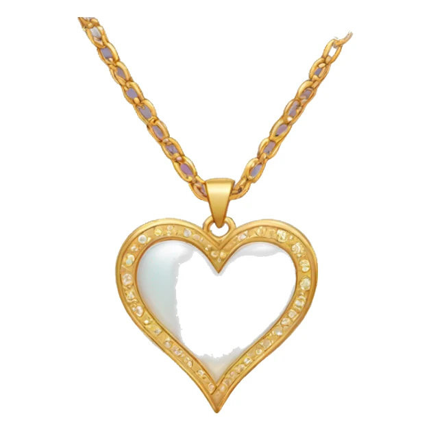 Heart shaped necklace  sticker