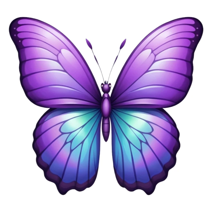 Purple wings big victoria secret  sticker