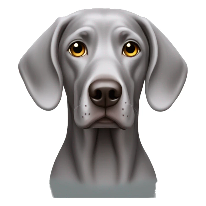 Grey weimaraner sticker