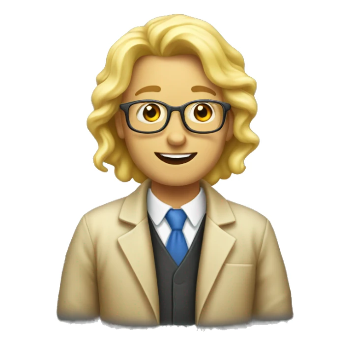 enseignante chimie blond sticker