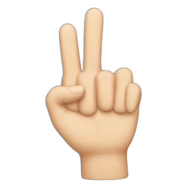 little finger up sticker