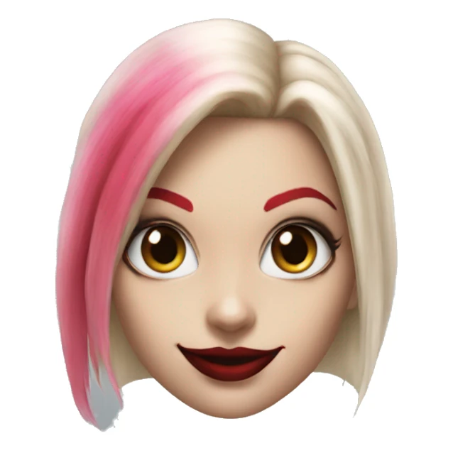 Harley Quinn face girl sticker
