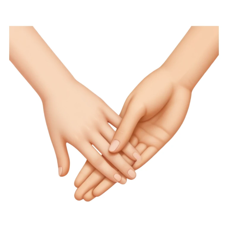 Two people holding hands representing trust and connection sticker