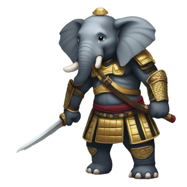 Éléphant samouraï  sticker