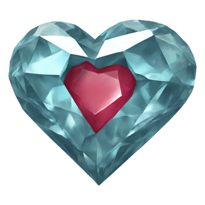 broken diamond heart sticker