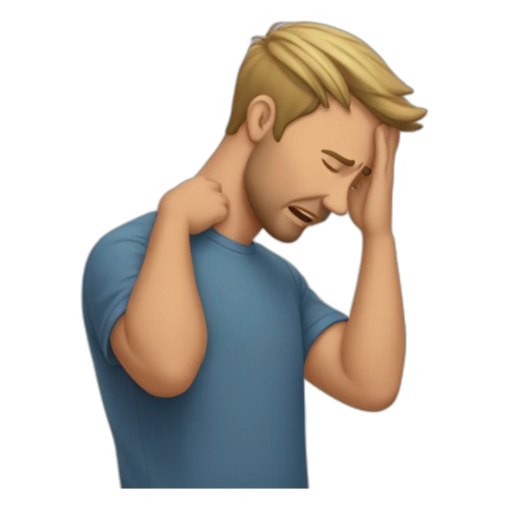 facepalm brad boimler sticker