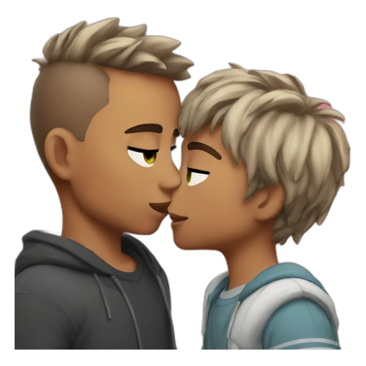 adjaxon kissing mark sticker