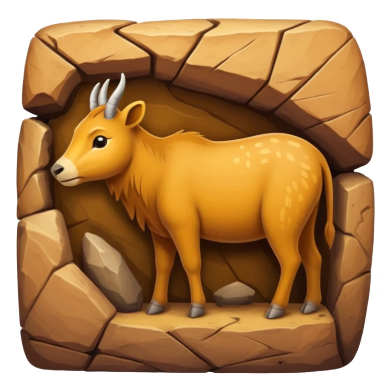 stone age cave art sticker
