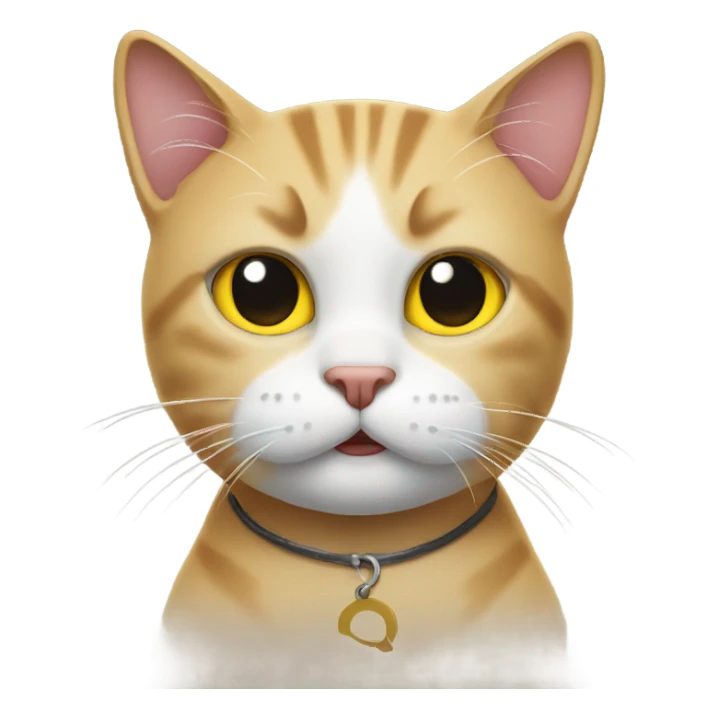 Cat with a contestation sign sticker