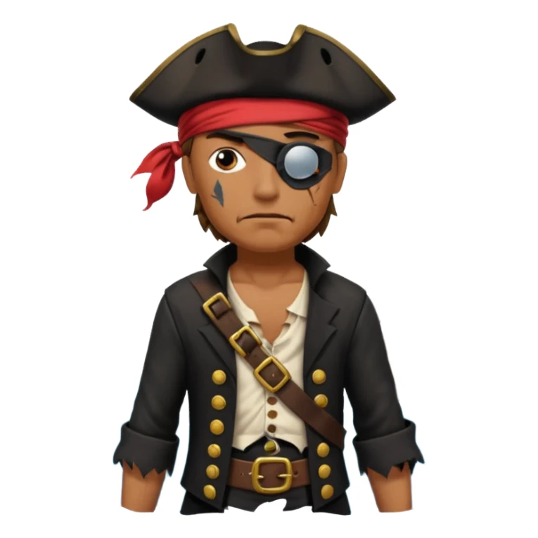 Gemisi batan bir korsan sticker