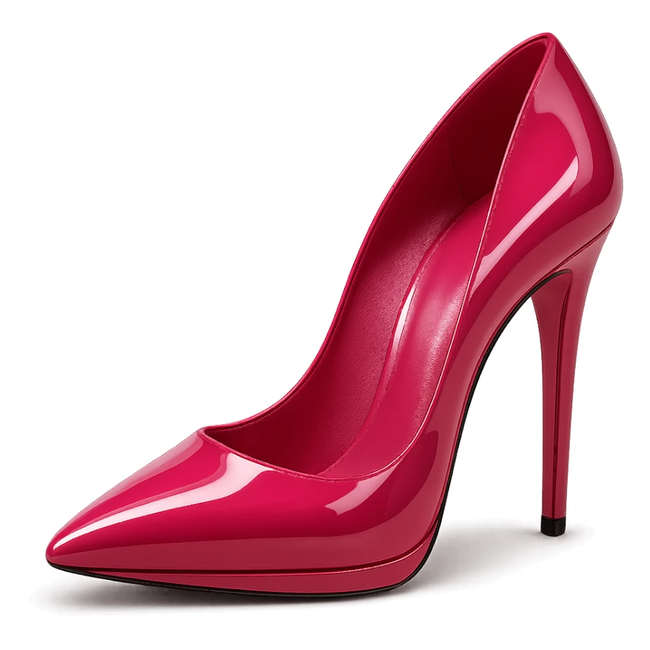 pink high heel, luxurious and bold sticker