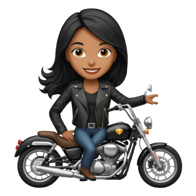 Mulher na moto sticker