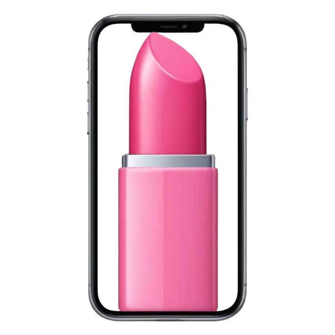 pink lipstick mark iphone emoji sticker