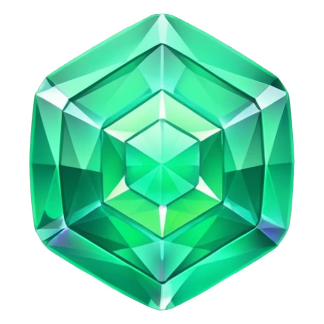 a radioactive gem emoji sticker