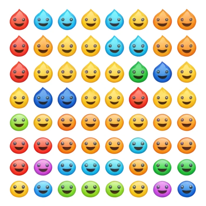 Colors full 6 sticker