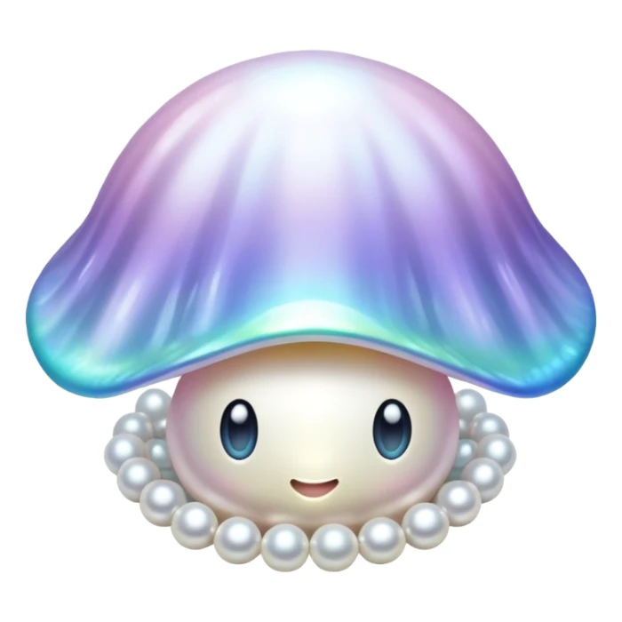 Muschel with pearl  sticker