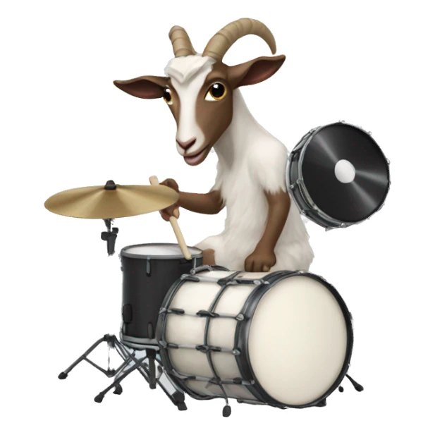 Goatmilk playing the drums sticker
