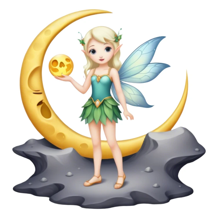 Fairy Moon sticker