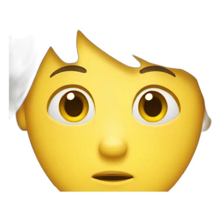 yellow head tired sleepy sticker