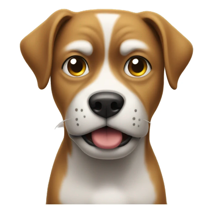 An dog with a gun and an upset expression. sticker