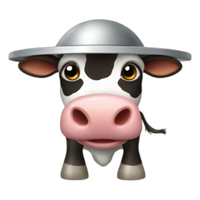 Ufo kidnaping cow sticker
