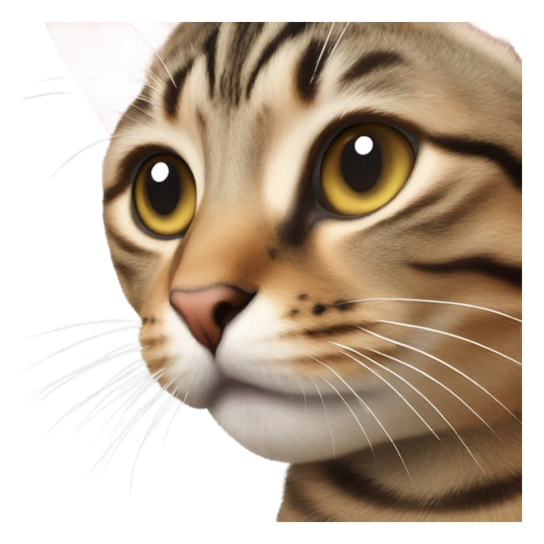 Tabby cat kiss sticker
