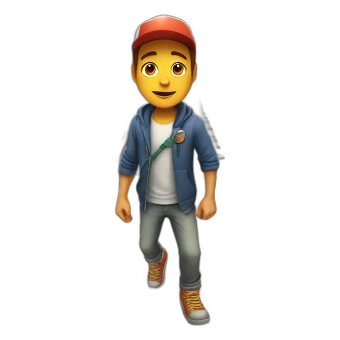 Picture of the subway surfer sticker
