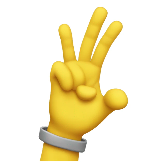 saluting smile yellow face. head and hand only. sticker