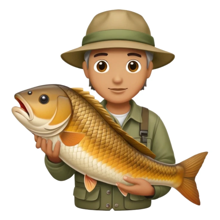 Create carpfisher with a big carp sticker